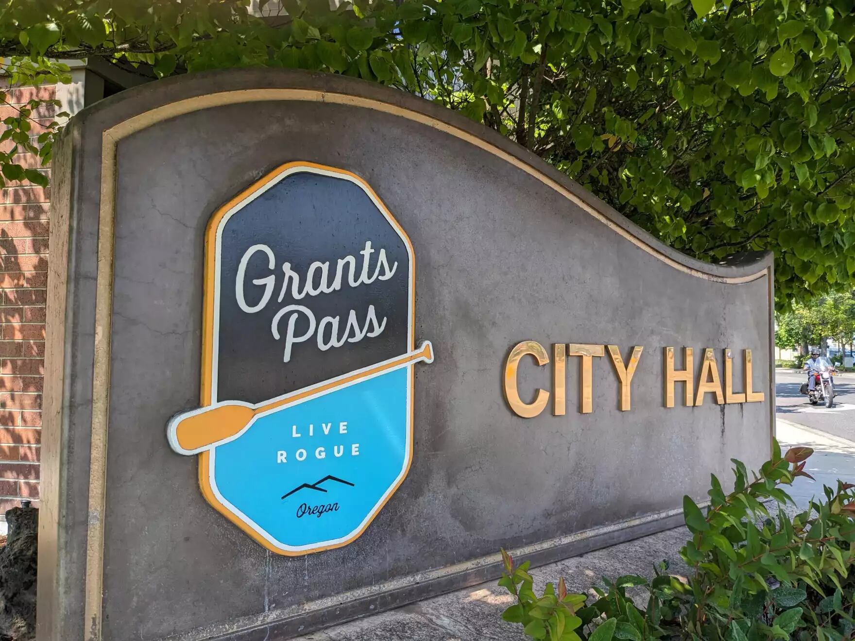 The City Hall in Grants Pass. The Grants Pass City Council unanimously approved a special use permit for a new shelter site for homeless people on April 17.