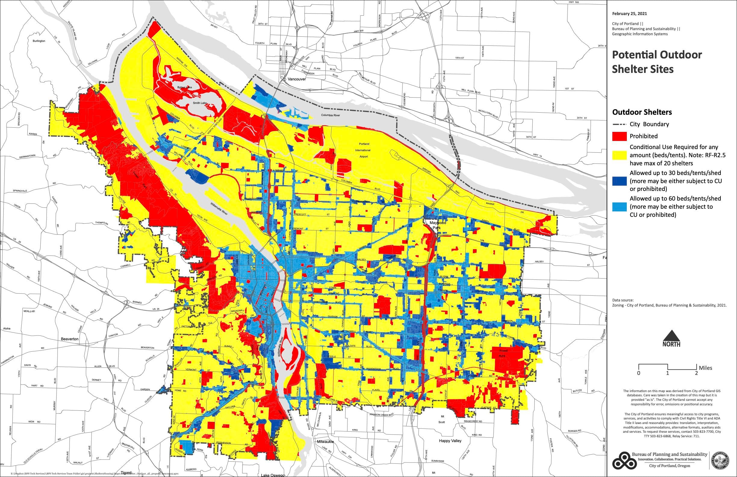 Portland Homeless Camps Map Portland Considers Zoning Change To Allow For Cheaper Housing Options, More  Shelter Beds - Opb