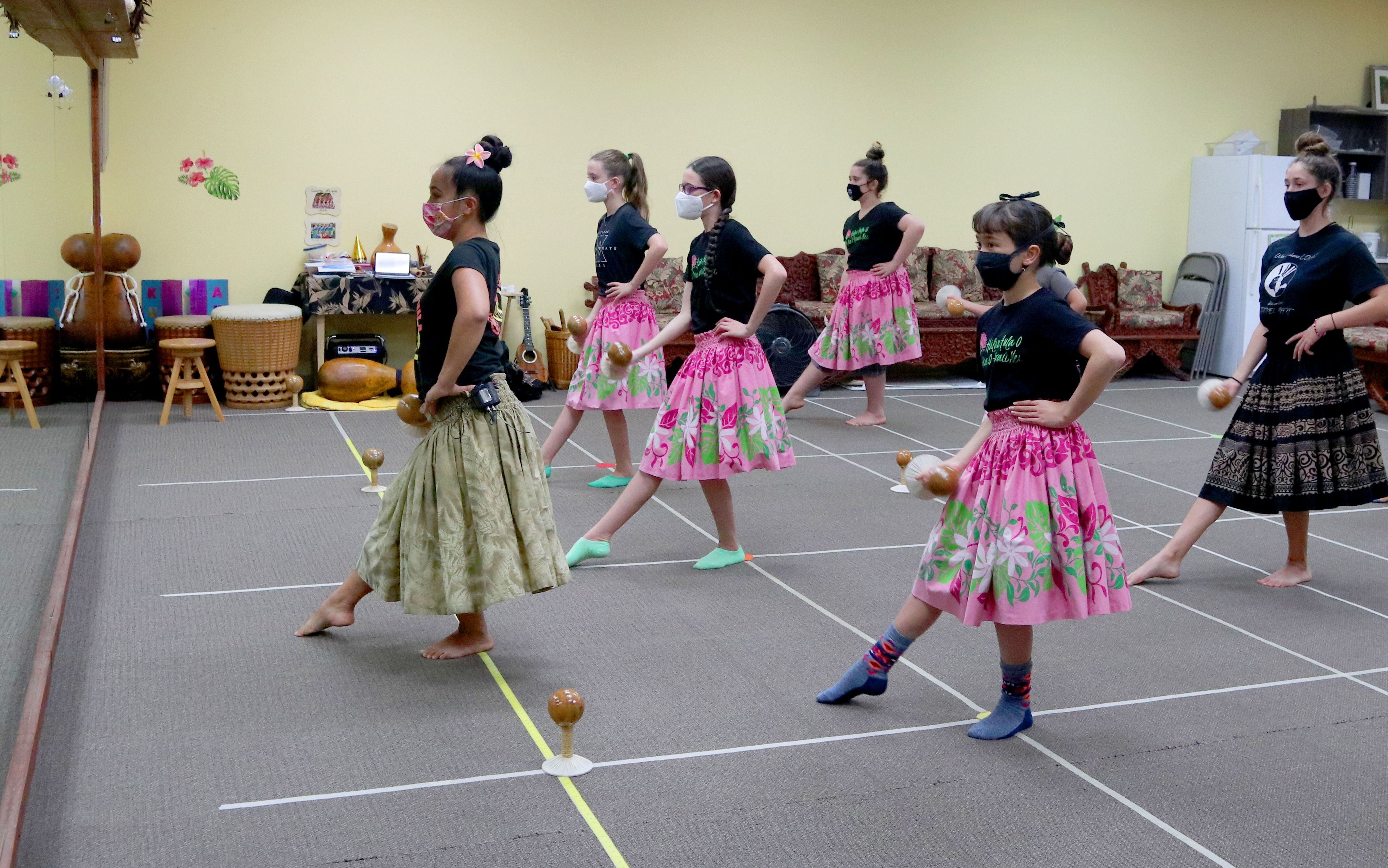 Traditional hula performance at the Merrie Monarch Festival 2025