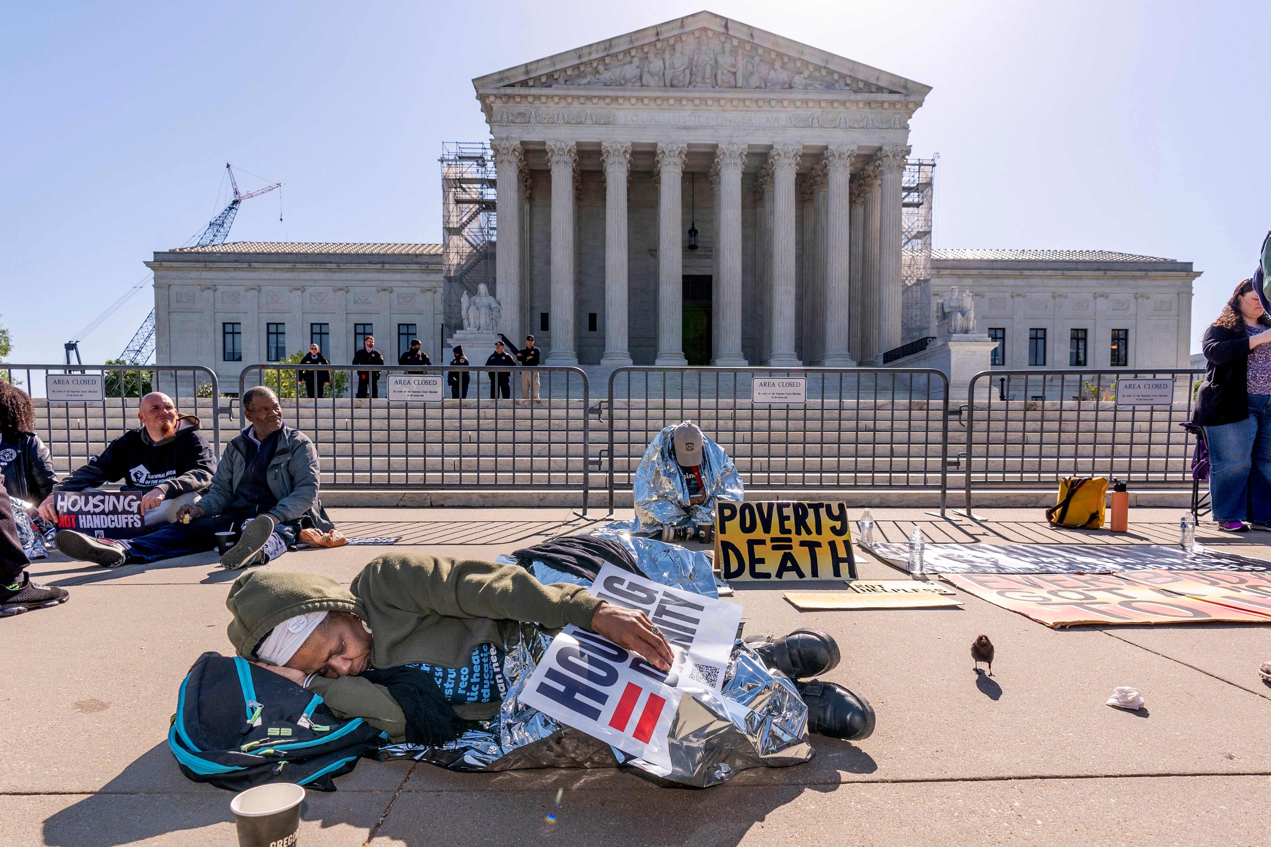 US Supreme Court debates whether Grants Pass laws criminalize homelessness OPB